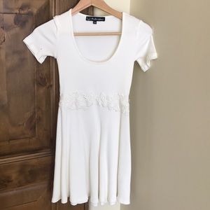 For love and lemons white mini dress